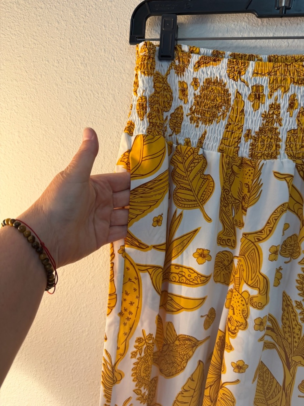 Cider White & Mustard Floral Pants - Picture 4 of 8